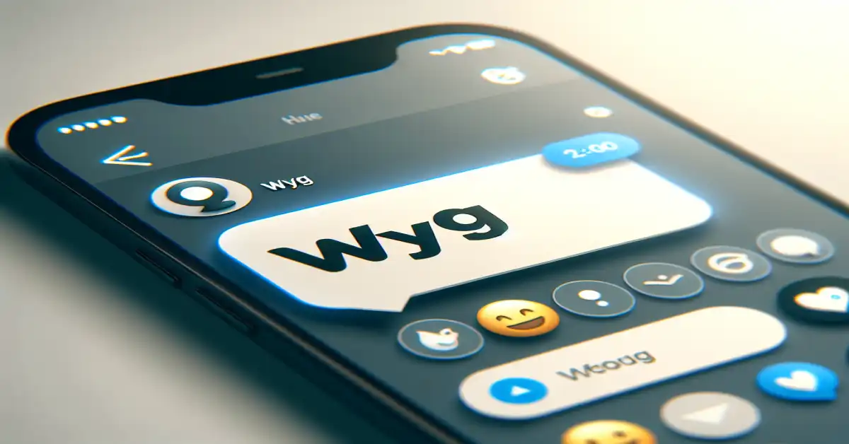 what does wyg mean in text