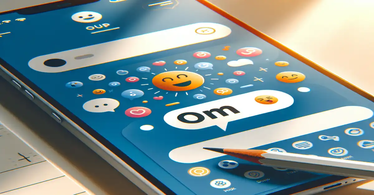 what does om mean in text