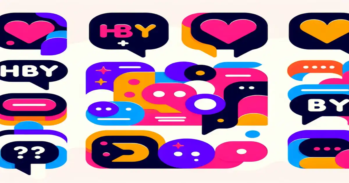 what does hby mean in text