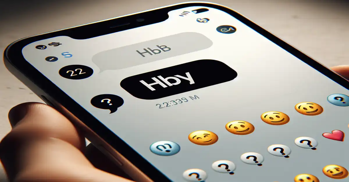what does hby mean in text