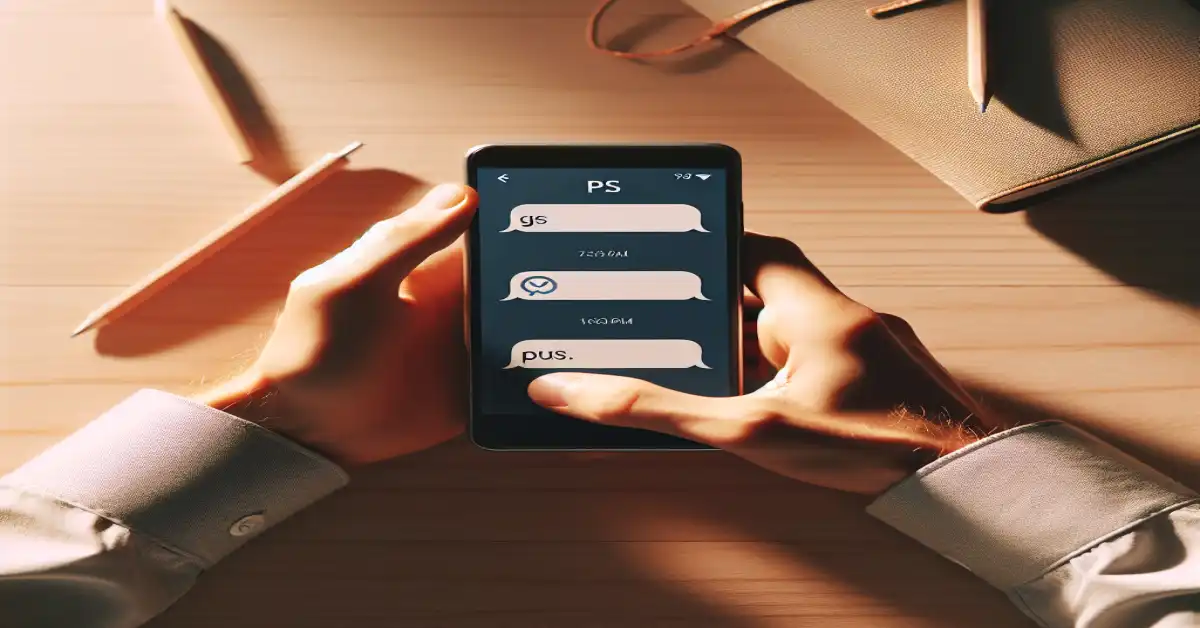 what do ps mean in text