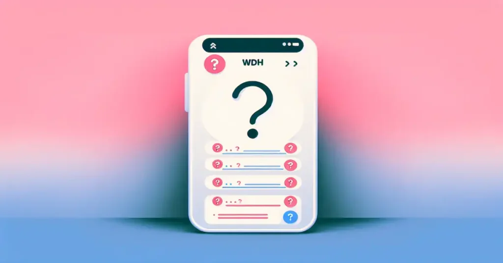 WDH meaning in text messages