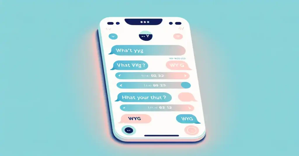 WYG meaning in text messages